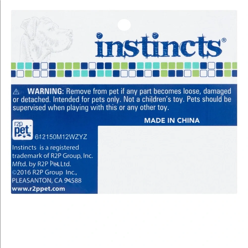 R2P Pet Instincts Chew Double Dentals Dog Toy